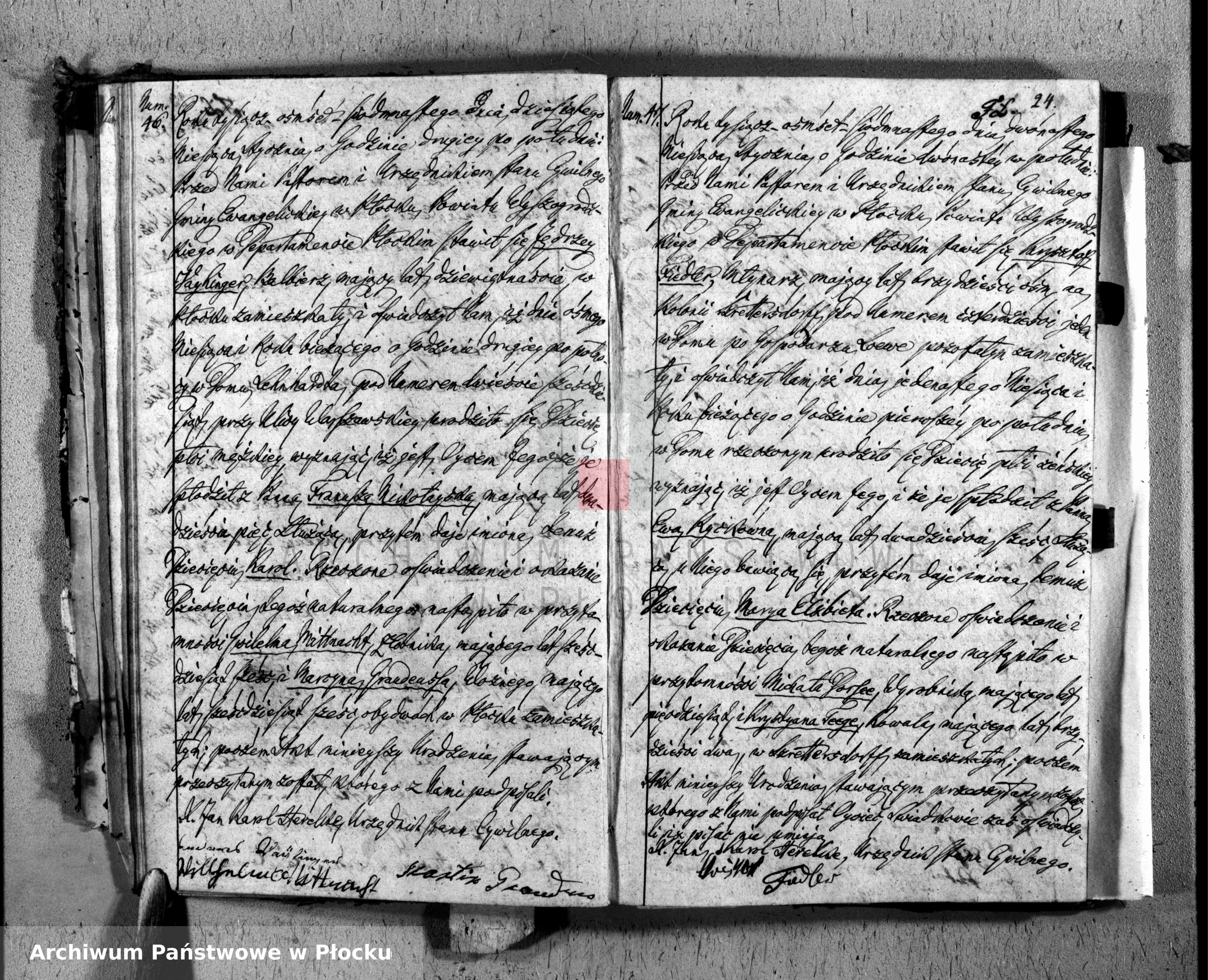 Skan z jednostki: Akta urodzeń, małżeństw i zgonów