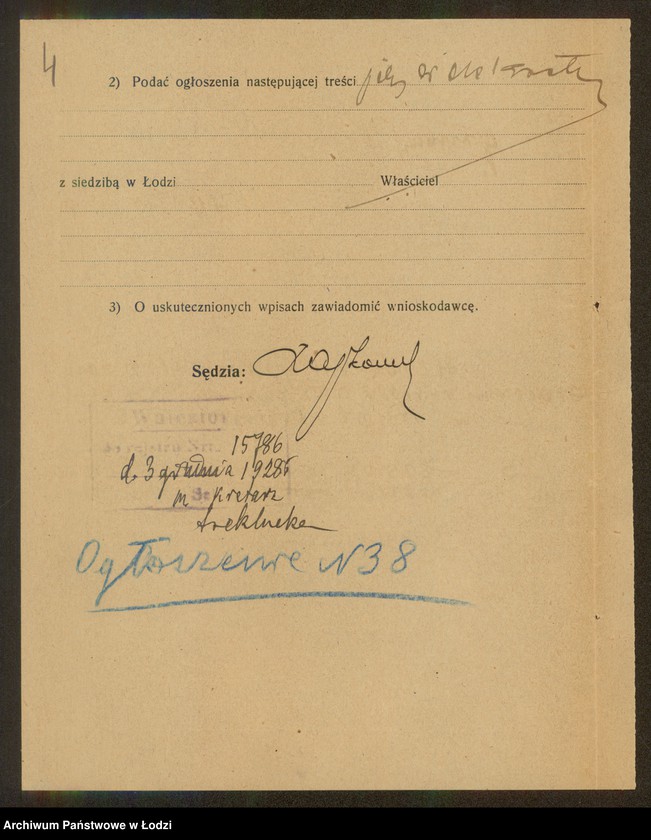 Obraz 6 z jednostki "Hirsz vel Girsz Elinson – pracownia wyrobów skórzanych"