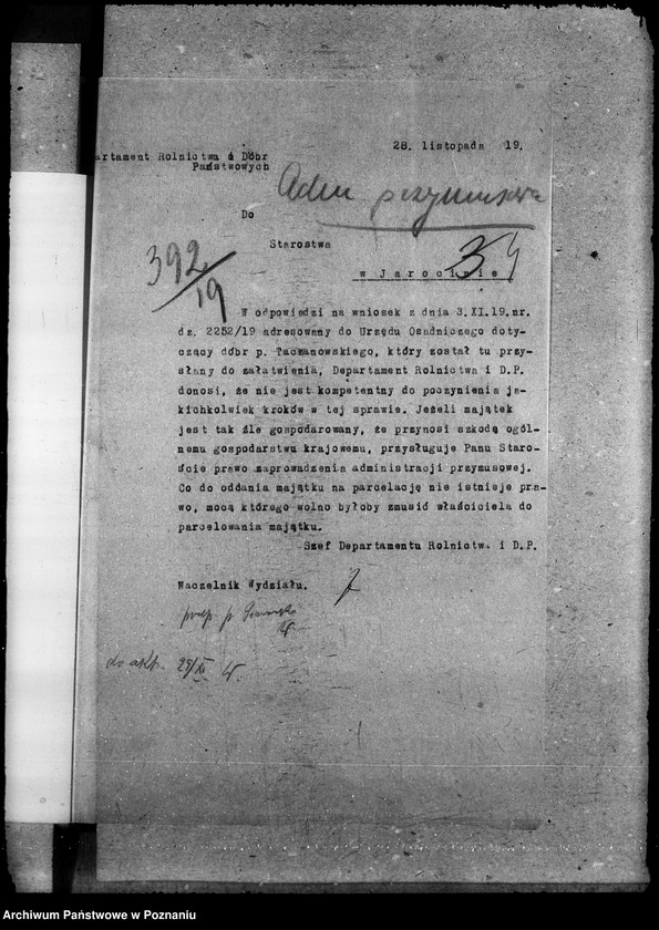 Obraz 9 z jednostki "Administracja majątków - generalia"