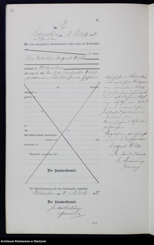 image.from.unit.number "Sterbe-Neben-Register Nr 1 - 46"