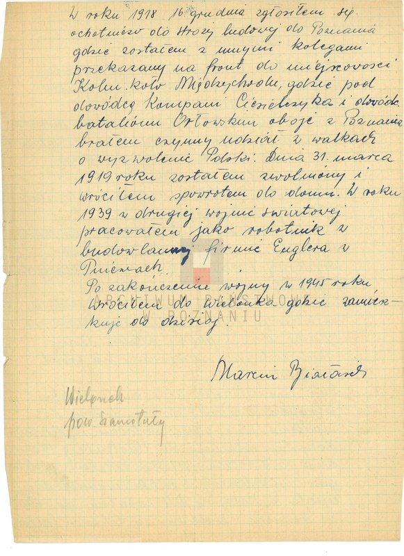 Obraz 16 z jednostki "Życiorysy powstańców wielkopolskich: B - tom lll /Białasik Marcin - Błoch Stanisław/."