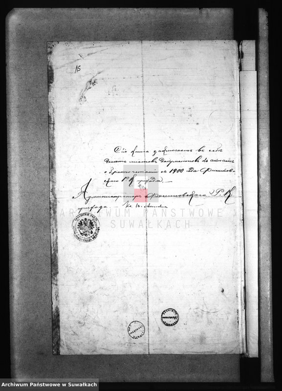 image.from.unit.number "Dokumenty Filipovskago Prichoda za 1900"