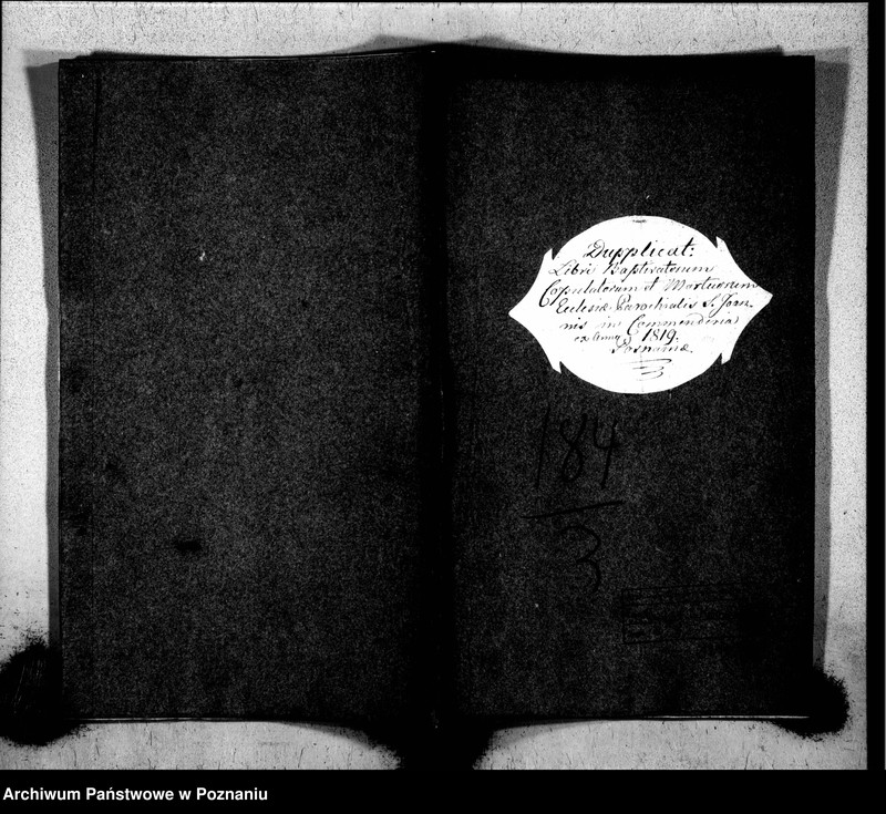 Obraz 2 z jednostki "Duplikat libri baptisatorum, copulatorum, mortuorum"