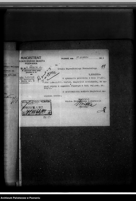 Obraz 16 z jednostki "Zatwierdzenie wytwórni musztardy H. Jarosz Poznań"