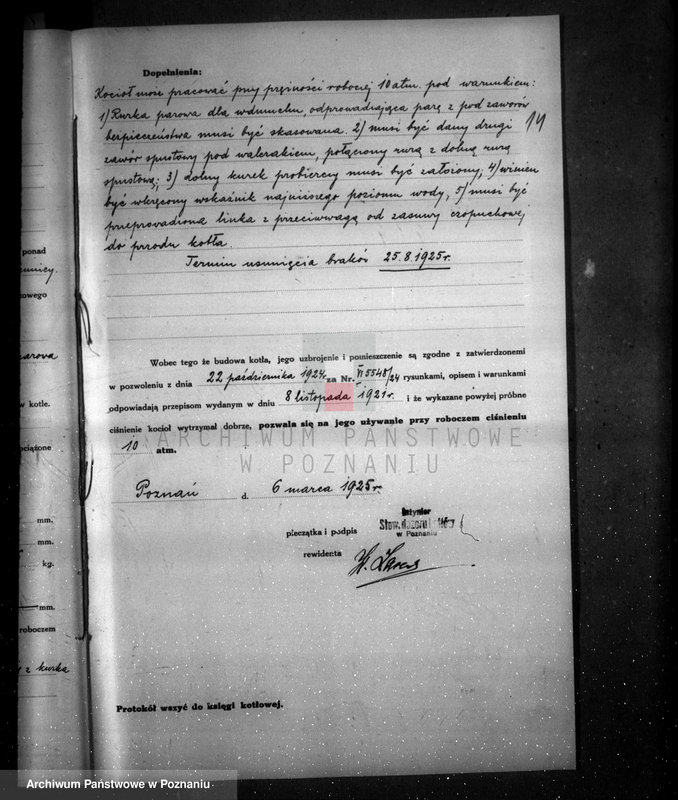 Obraz 18 z jednostki ""Akwawit" Spółka Akcyjna W Poznaniu fabryka chemiczna nr woj. 2328 nr kotła 832"