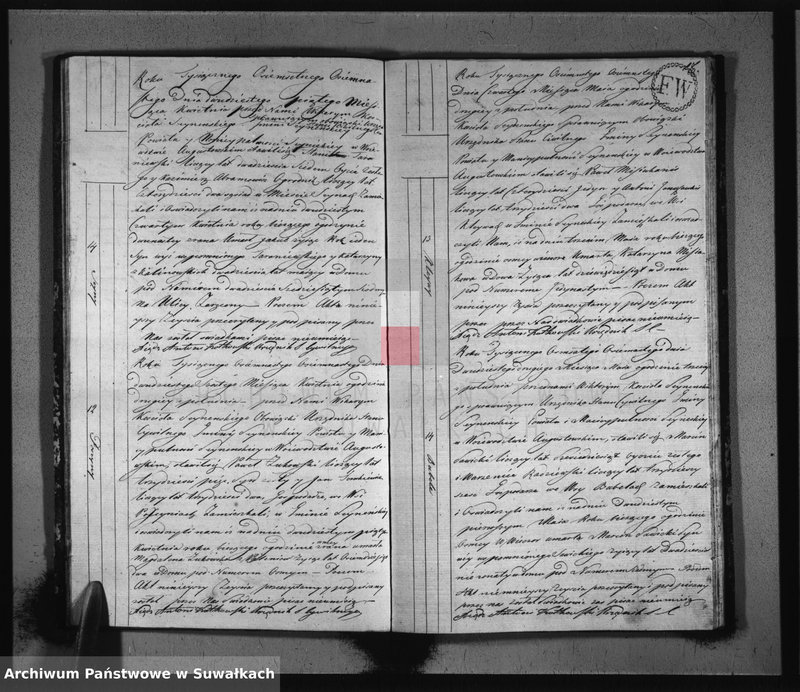 image.from.unit.number "Akta zeszłych stanu cywilnego gminy seyneńskiey od 1-go stycznia 1818 roku."