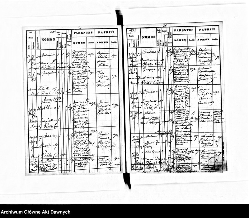 image.from.unit.number "Parafia: Baworów. Dekanat: Tarnopol. Księga metrykalna urodzeń tylko dla wsi Skomorochy. Tom II."