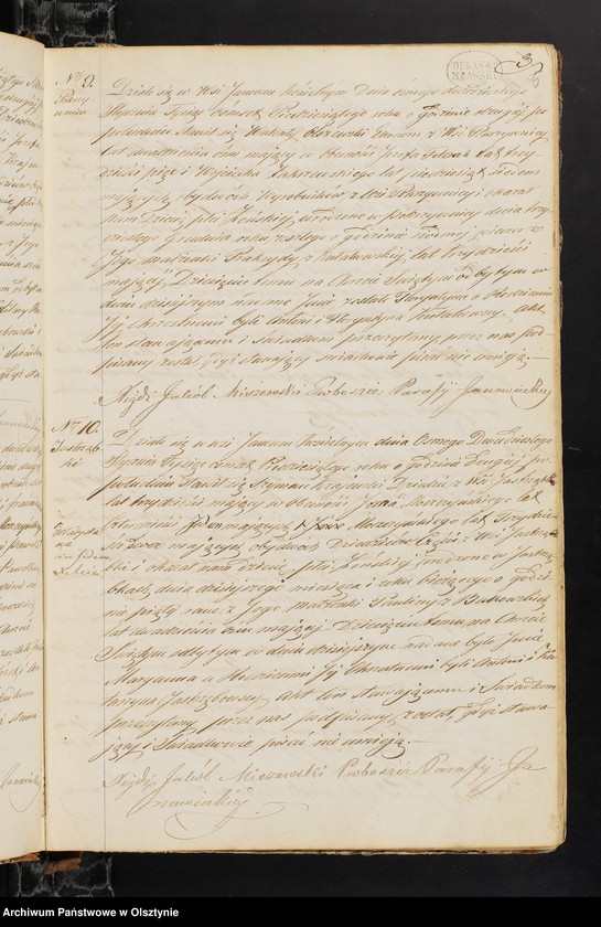 image.from.unit.number "Duplikat Parafii Janowieckiej Składający się z 3-ch Oddziałow to jest z Akt Urodzeń, Zejść i Zaślubień z Roku 1850"
