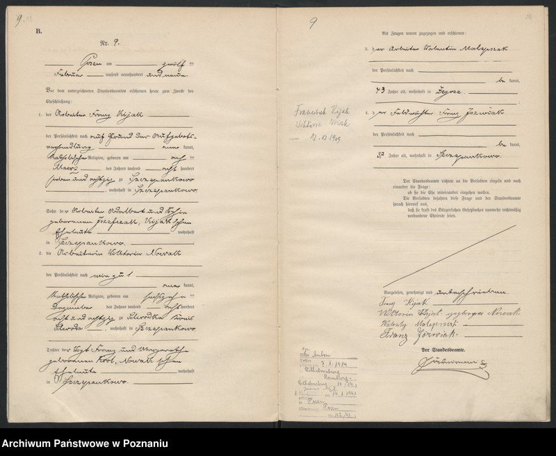 Obraz 11 z jednostki "Księga miejscowa małżeństw [Rejestr główny małżeństw]"