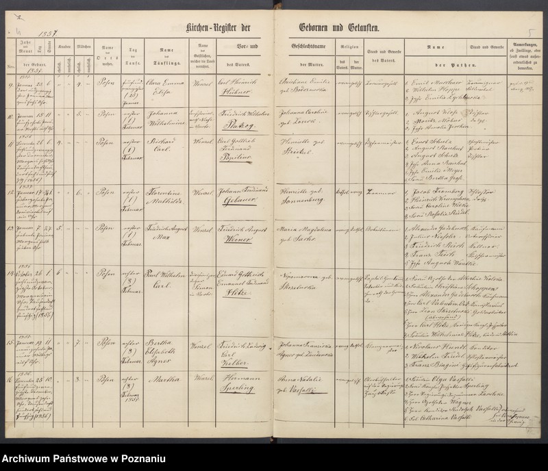 Obraz 5 z jednostki "[Akta urodzeń i chrztów, ślubów, zgonów]"
