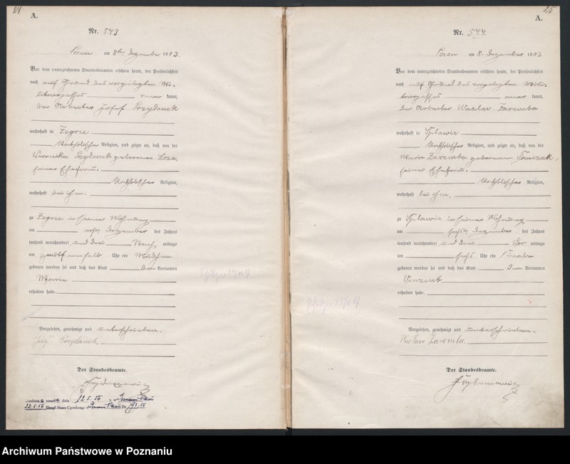 Obraz 15 z jednostki "Księga urodzeń tom II"