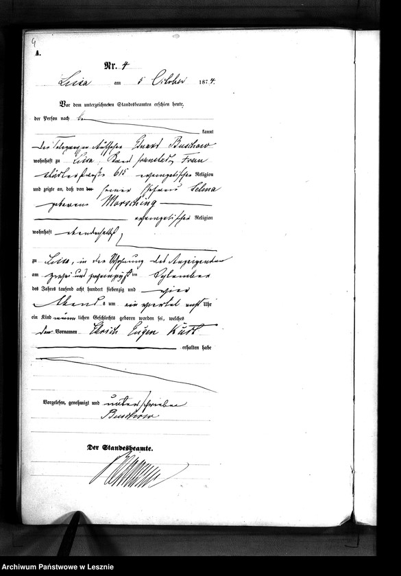 Obraz 7 z jednostki "[Księga urodzeń - miasto]"