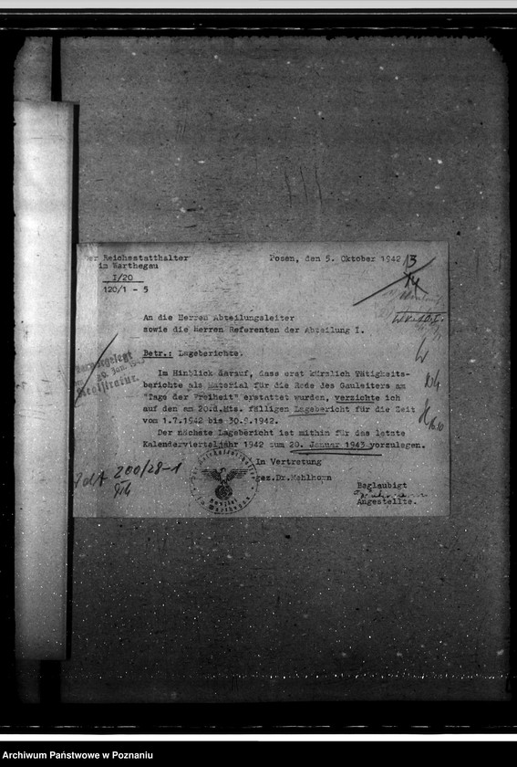 Obraz 17 z jednostki "Lagebericht der Abeilung II"