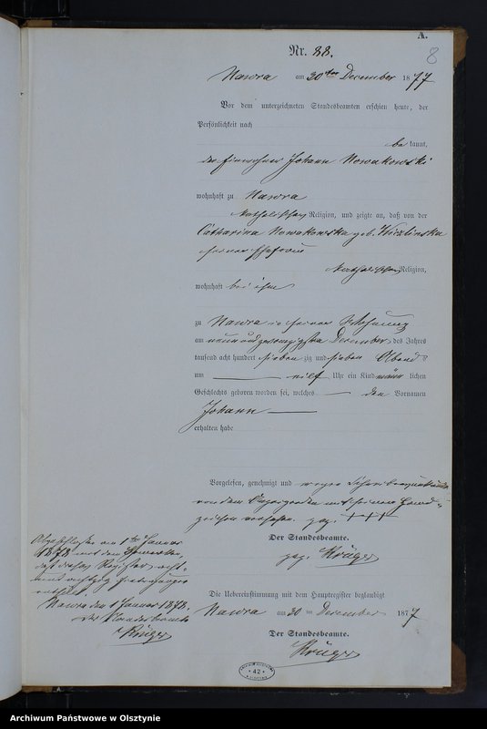 image.from.unit.number "Geburts-Neben-Register Tom II,Nr 82 - 88"