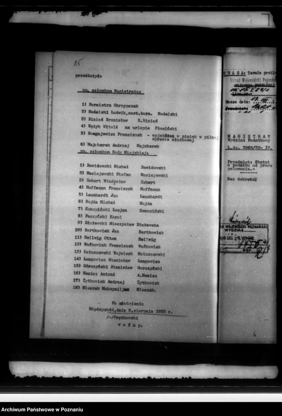 Obraz 19 z jednostki "Daniny komunalne miasta Międzychodu"