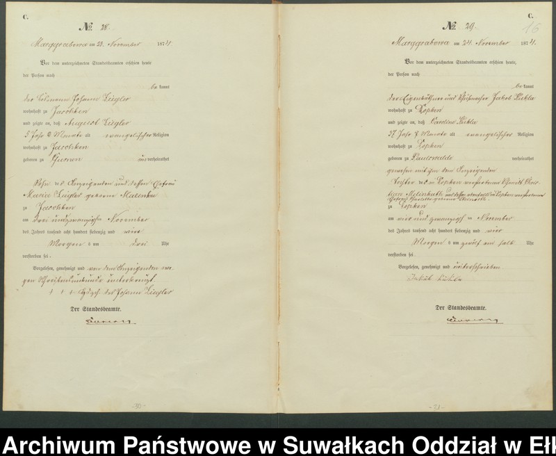 image.from.unit.number "Haupt-Sterbe-Register des Königlich Preussischen Standes-Amtes Landgemeinde Marggrabowa Kreis Oletzko"