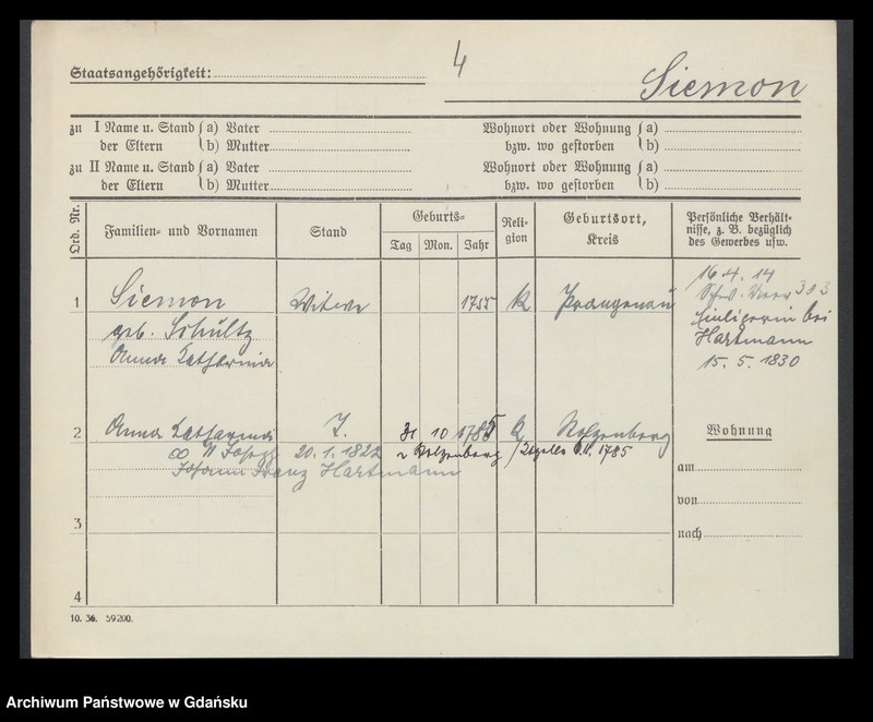 image.from.unit.number "Karty meldunkowe: Siemon - Simoleit"