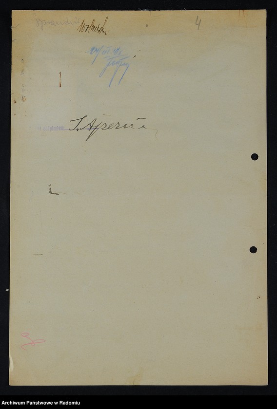 image.from.unit.number "[Wnioski o wydanie dowodów osobistych oraz nie odebrane dowody Ajzenman Złata - Akierman Gerszon]"