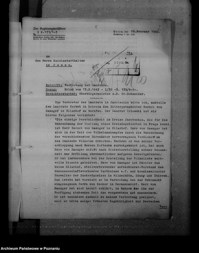 Obraz 6 z jednostki "Służba wojskowa landratów, Reg. Posen"