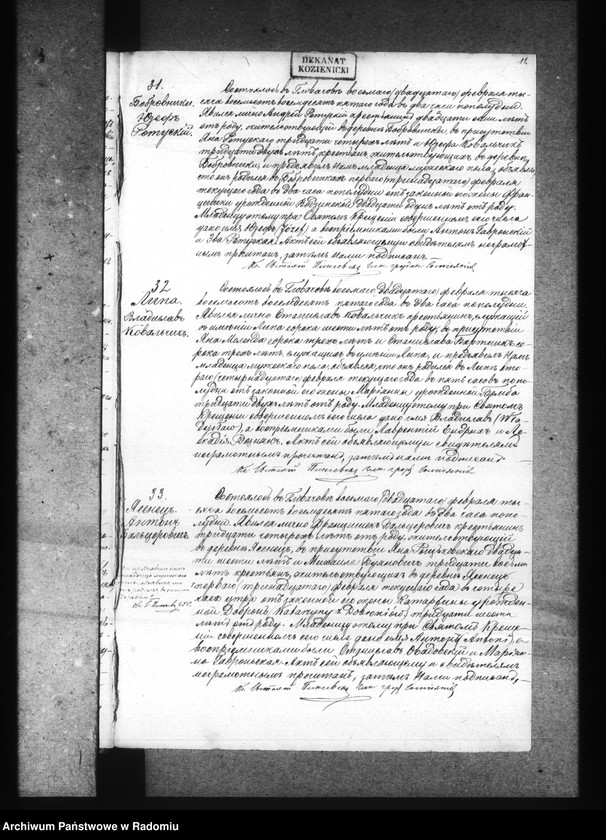 image.from.unit.number "[Duplikat akt urodzonych, zaślubionych i zmarłych parafii Głowaczów za 1885 rok]"