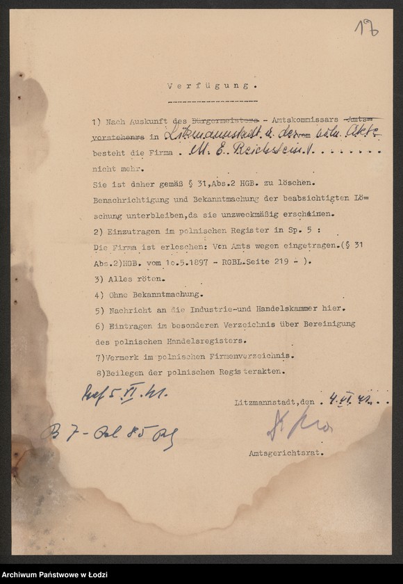 Obraz 19 z jednostki "Maks E. Reichstein – dom handlowy"