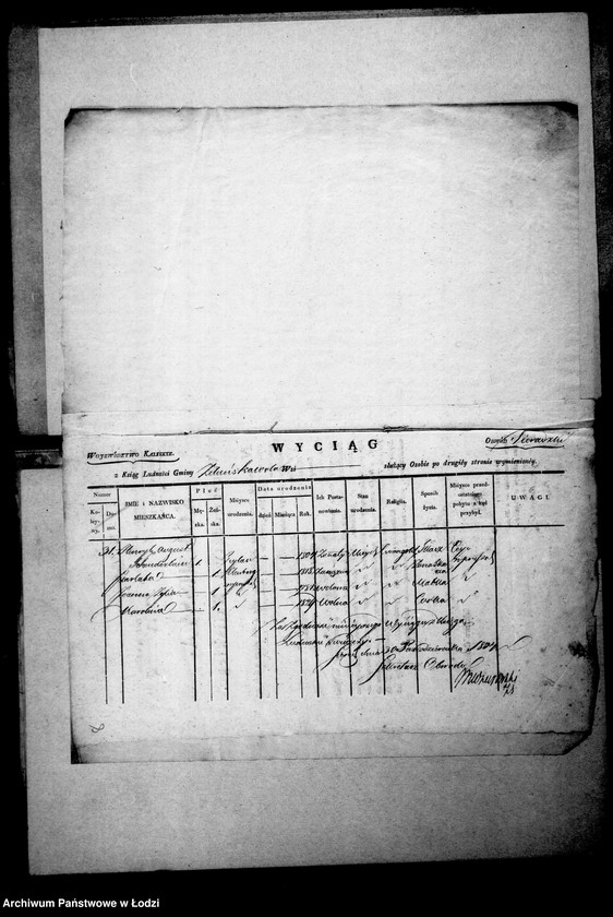 Obraz 11 z jednostki "Akta tyczące się świadectw przesiedleńczych"