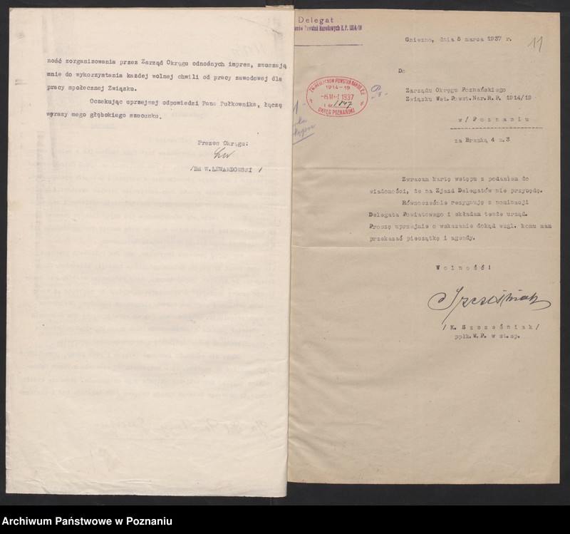 Obraz 14 z jednostki "Gniezno - akta delegata powiatowego."