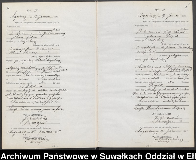 image.from.unit.number "Geburts-Neben-Register des Preussischen Standes-Amtes Angerburg Kreis Angerburg"