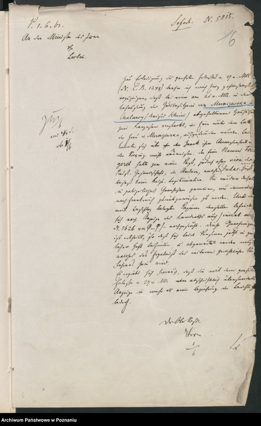 Obraz 11 z jednostki "Der Uebertritt polnischer und diesseitiger Untertanen auf preussisches und jenseitiges Gebiet während der polnischen Insurrektion und die dagegen getroffenen Massnahmen."