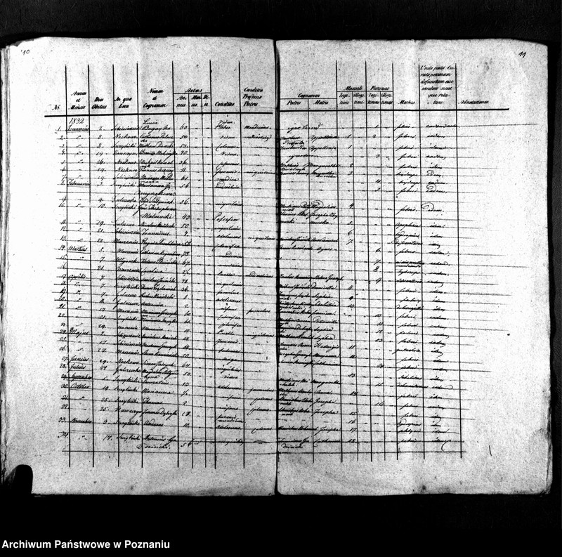 Obraz 10 z jednostki "Libri metrices baptisatorum, desponsatorum, mortuorum"
