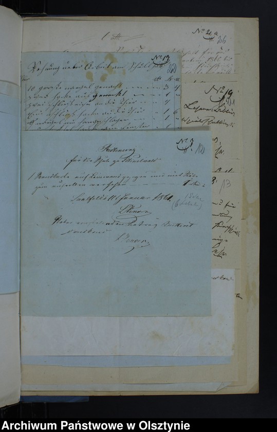 image.from.unit.number "Einnahme Beläge und Ausgabe Beläge der Kirchspiels Schulkasse zu Schnellwalde"