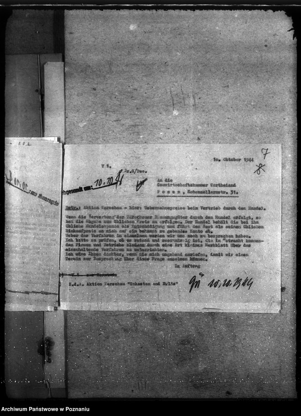 Obraz 11 z jednostki "Aktion Warschau. Unkosten und Erlös"