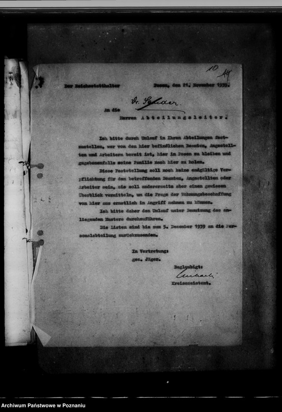 Obraz 14 z jednostki "Wohnungsfürsorge für Deutsche in Posen. Rundfunksempfanganlagen"