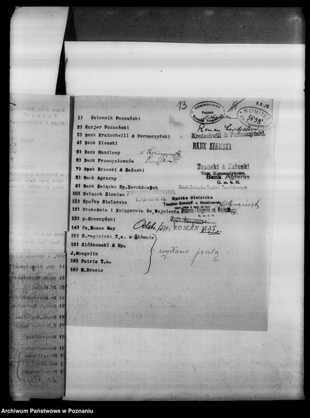 Obraz 16 z jednostki "Schronisko dla Królewiaków- korespondencja związana z utrzymaniem schroniska dla uchodźców z Królestwa."