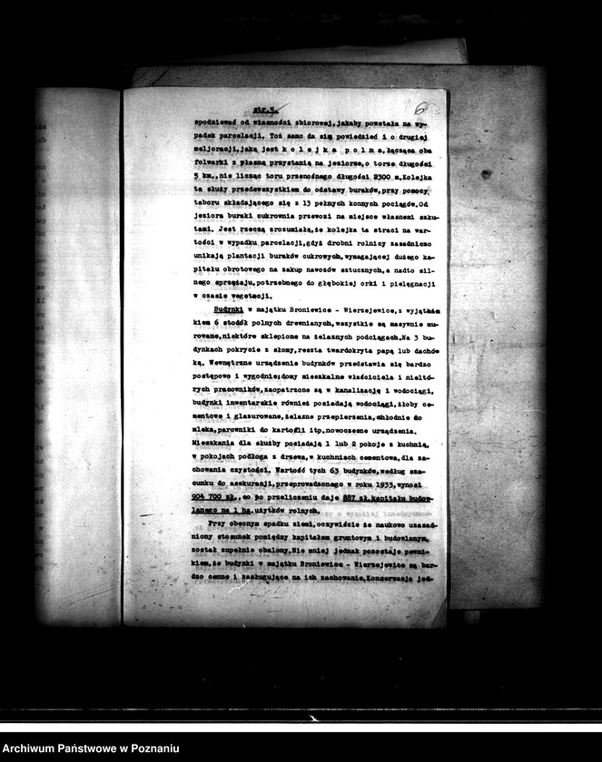Obraz 11 z jednostki "Majątek Broniewice-Wierzejewice powiatu mogileńskiego wyłączenie z art. 4 i 5 ustawy o wykonaniu reformy rolnej"