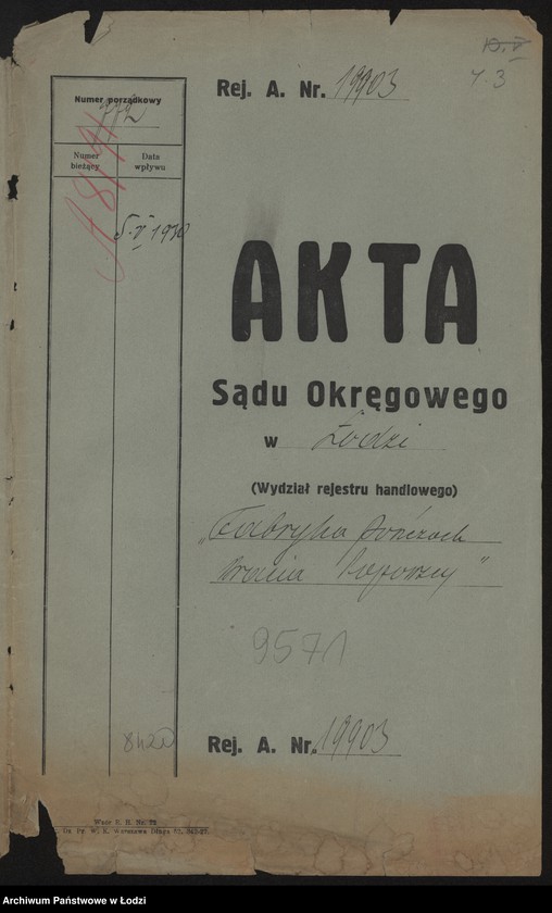 Obraz 2 z jednostki "Nuchem Dawid Popowski, Chil Popowski, Mordka Popowski- Bracia Popowscy- fabryka pończoch"