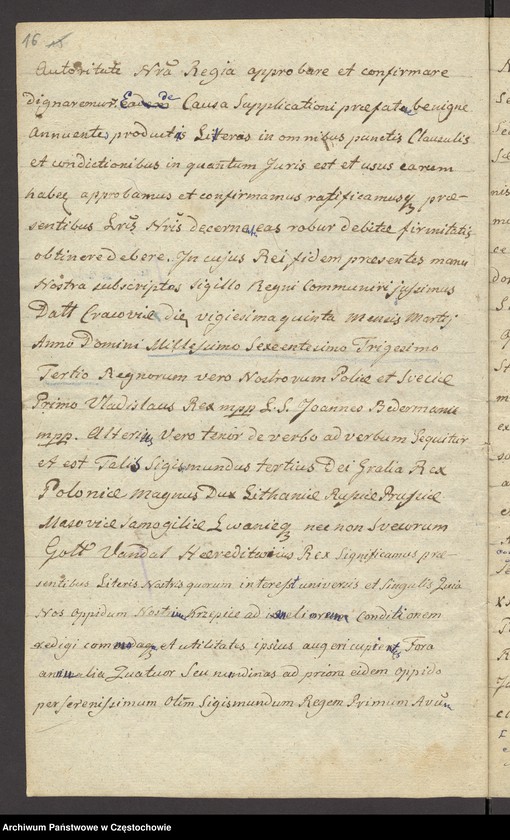 image.from.unit.number "[Kopia wierzytelna przywileju Augusta III, króla polskiego, z dnia 25 kwietnia 1763 roku, potwierdzającego prawa i wolności miasta Krzepic, sporządzona 11 lipca 1836 roku przez Augustyna Śliwińskiego]"