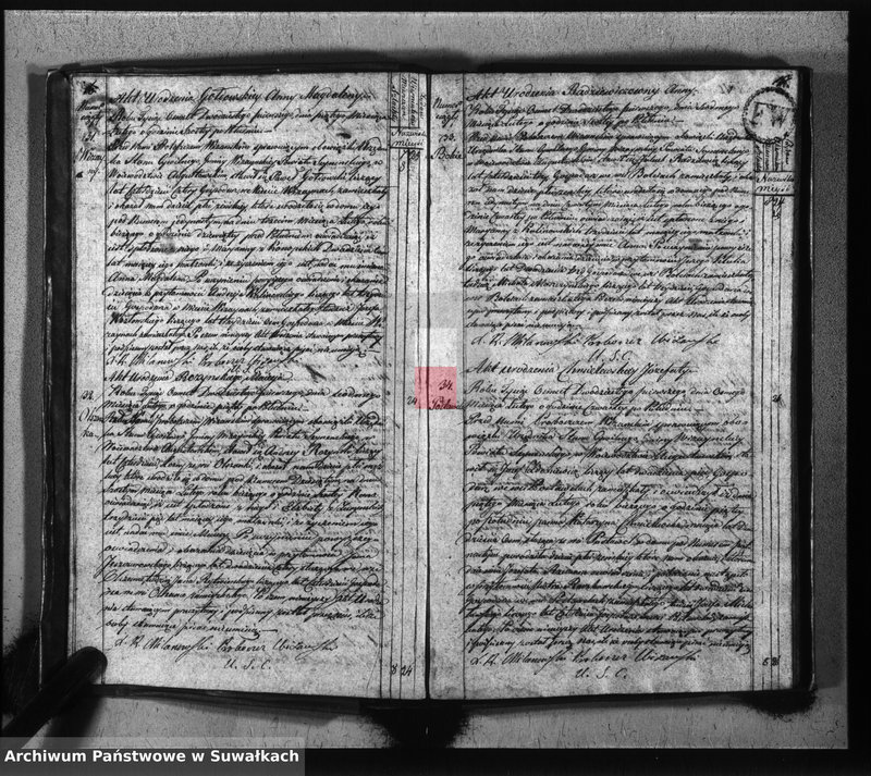 image.from.unit.number "Akta urodzonych gminy wiżańskiey obwodu seyneńskiego, w województwie augustowskim od dnia 1-go stycznia do dnia ostatniego grudnia 1821 roku"