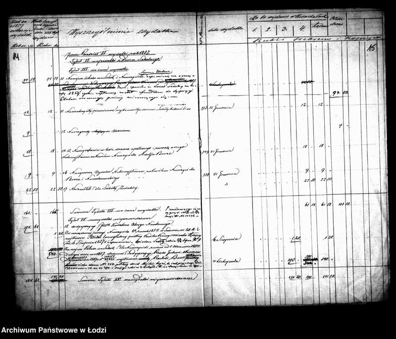 Obraz 12 z jednostki "Manuały przychodu i wydatku kasy szkoły elementarnej katolickiej i ewangelickiej w mieście Łodzi na przedmieściu Łódka"