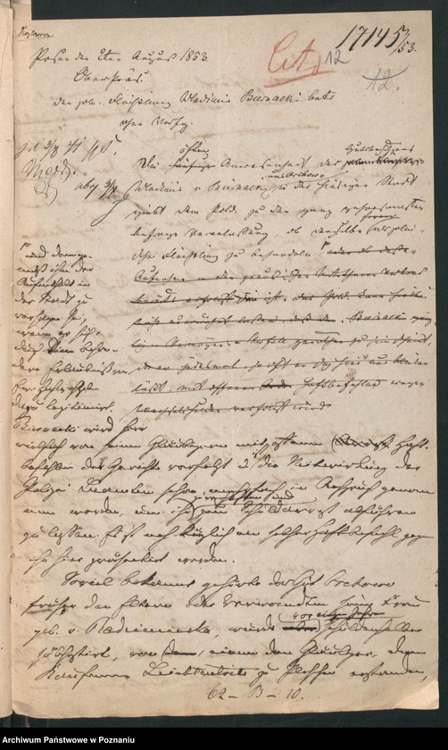 Obraz 18 z jednostki "A. betr. den polnischen Flüchtling Wladislaus /Wladimir/ von Biernacki"