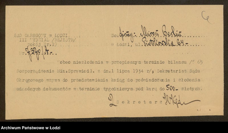 Obraz 8 z jednostki "Miron Berlin- handel manufakturą"