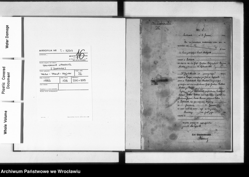image.from.unit.number "Sterbehauptregister des Standesamtes Laskowitz 1882"