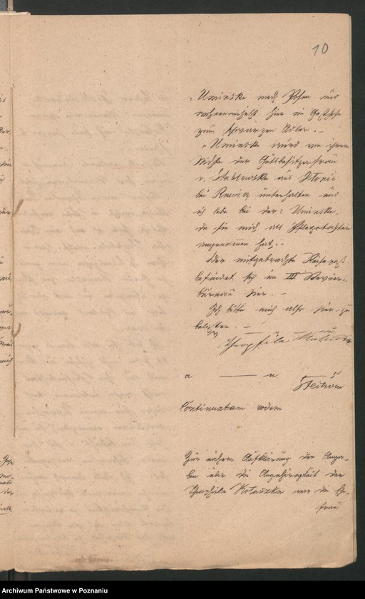 Obraz 14 z jednostki "A. betr. die polnische Emigrantin Marie von Uminska"