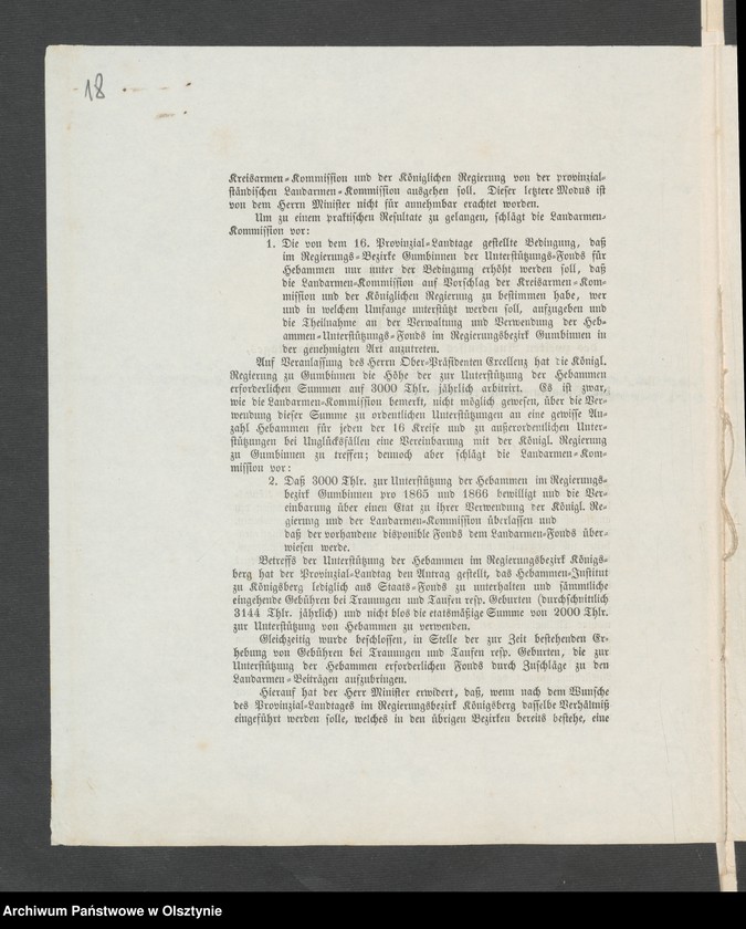 image.from.unit.number "Acta des 17ten Provinzial-Landtages der Stände des Königreichs Preußen betreffend das Hebammen Wesen in den Regierungs Bezirke Königsberg [Królewiec] und Gumbinnen [Gąbin]"