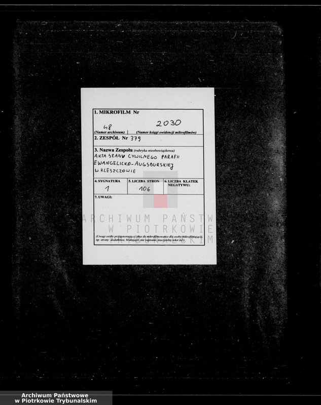 Obraz z jednostki "[Księga duplikat aktów urodzonych, zaślubionych i zmarłych]"