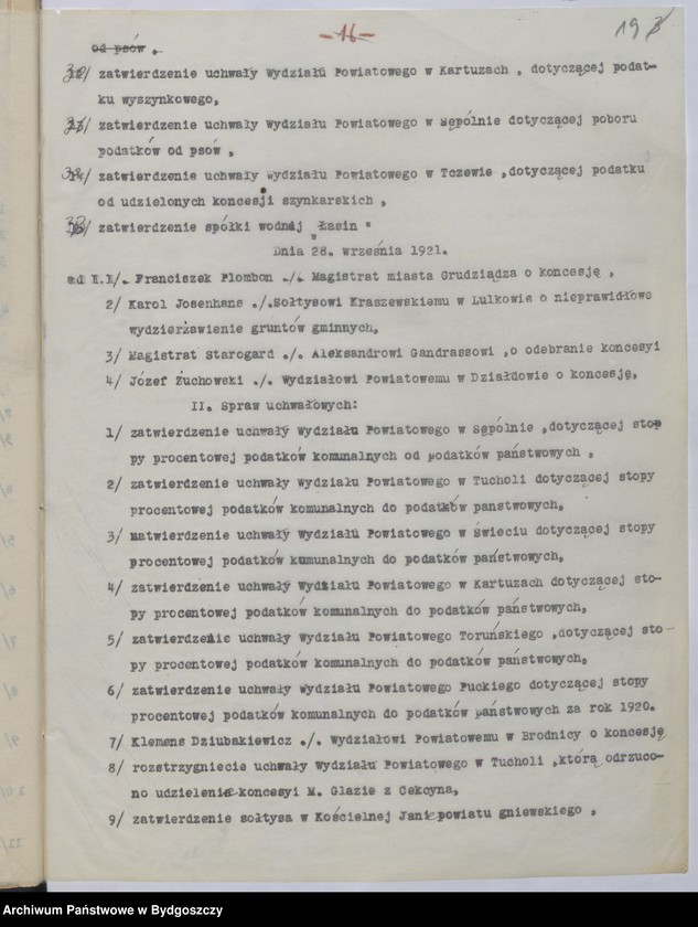 image.from.unit.number "Sprawy innych wydziałów, opracowane w Wydziale Prezydialnym. Tom II"