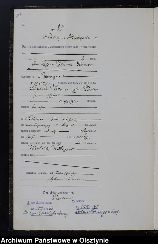 image.from.unit.number "Geburts -Neben-Register Nr 74 -133"