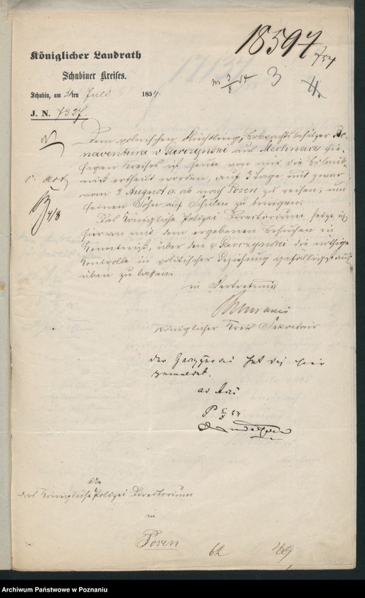 Obraz 7 z jednostki "A. betr. Gutsbesitzer Josef Bonaventura von Garczyński zu Mochnacz, seinem Sohn Patriciosus und seine Brüder Martin und Anton"