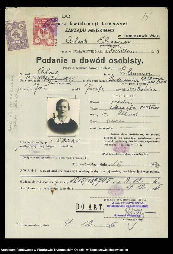 image.from.unit.number "Dowodów osobistych od nr 1801 do 2050. Tom X"