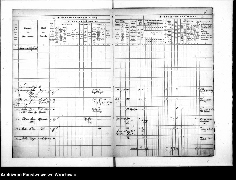 image.from.unit.number "Klassensteuerrolle nebst Eikommens - Nachweisung"